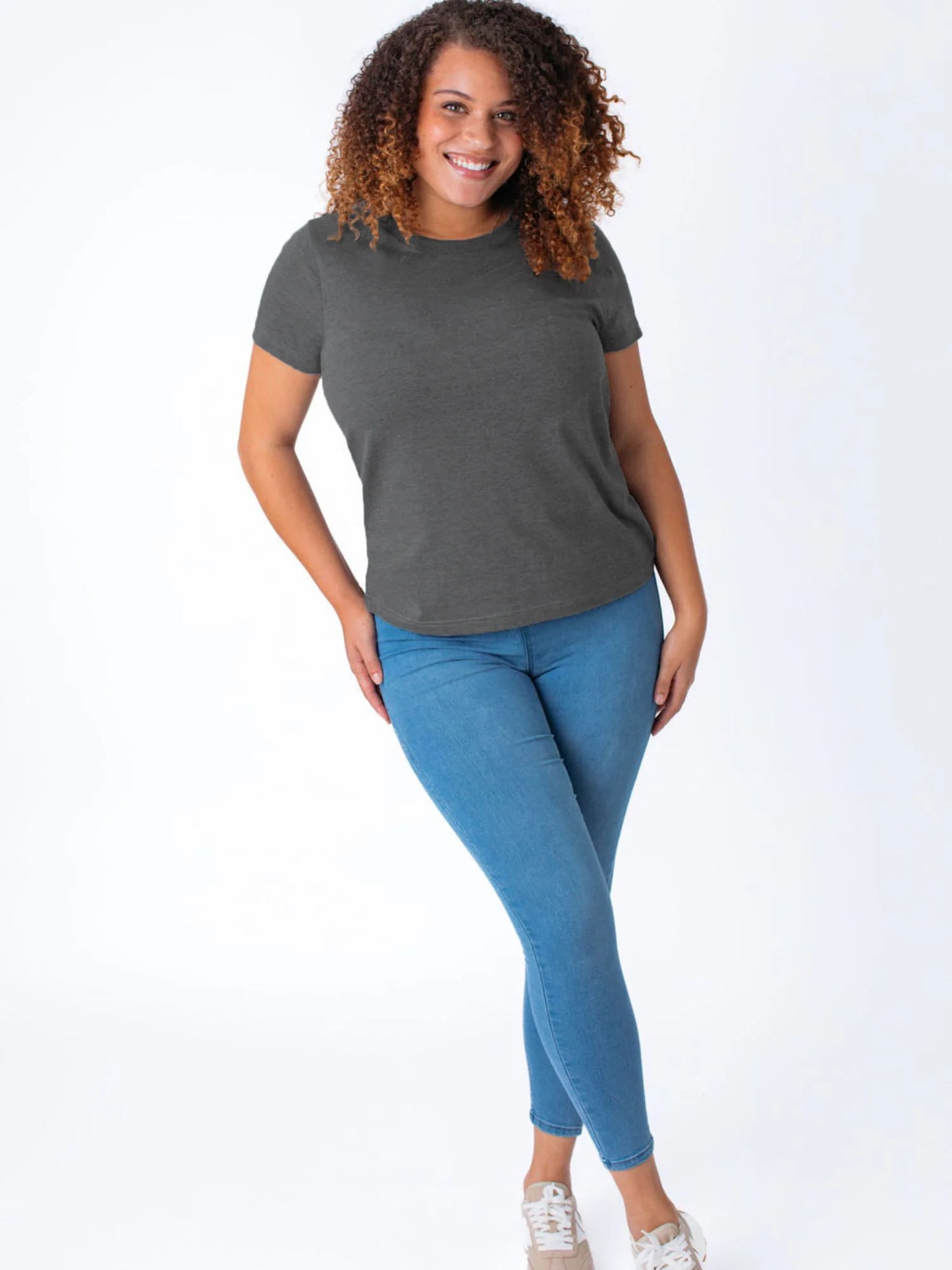 Carbon Grey Everyday Crew Neck Tee