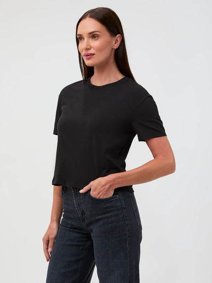 Black Boxy Tee