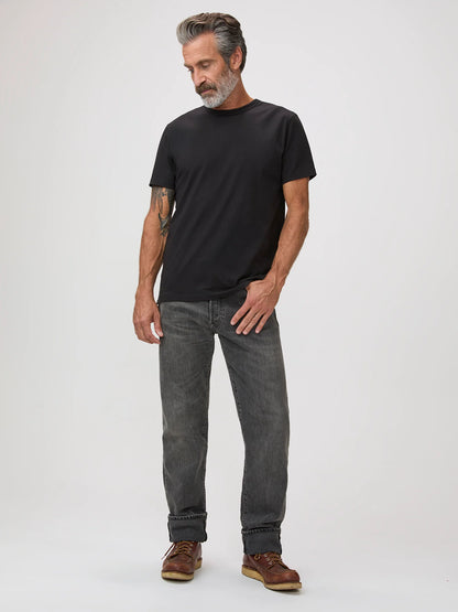 Heritage Black Cotton Crew