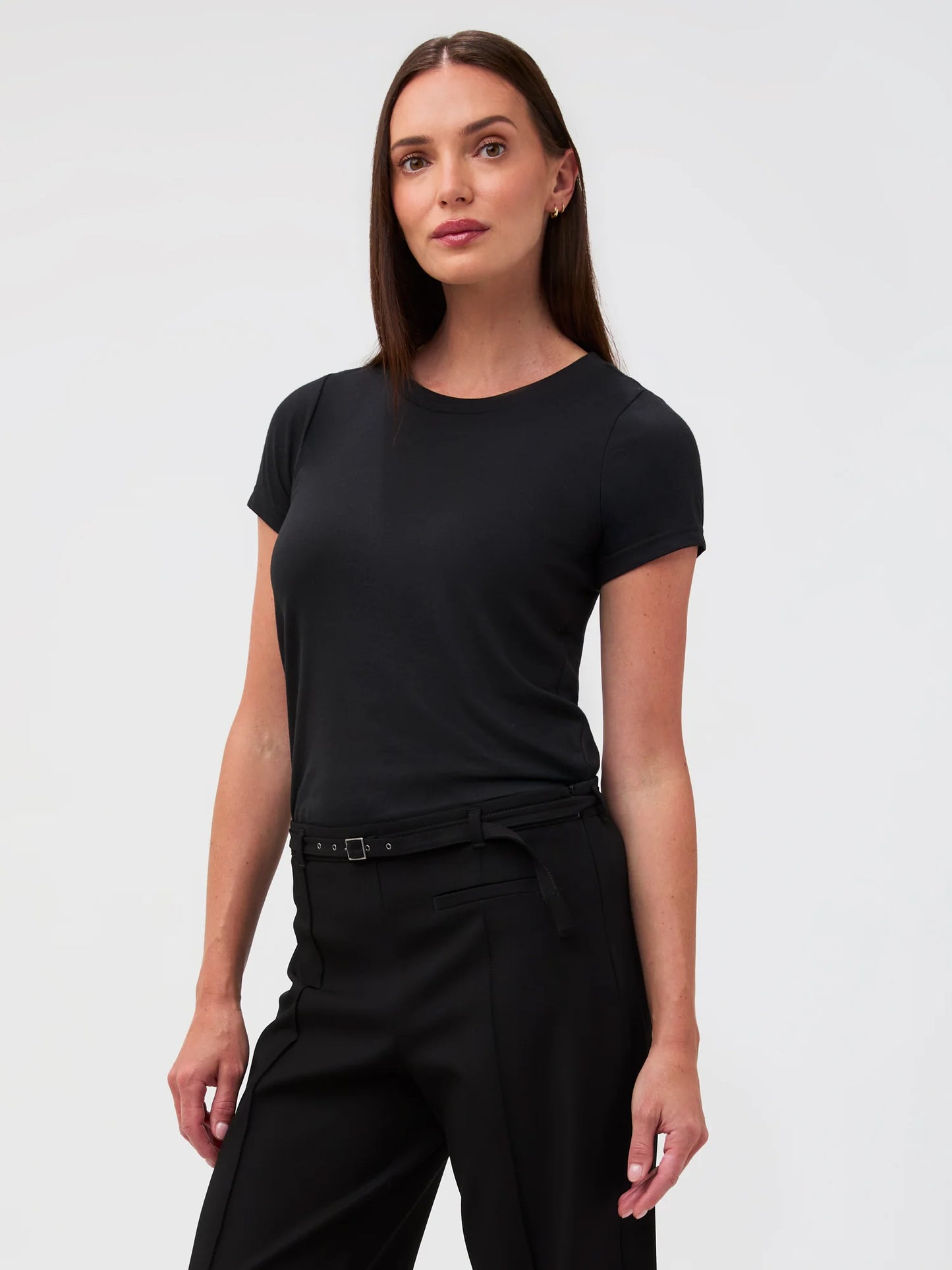 Black Everyday Crew Neck Tee