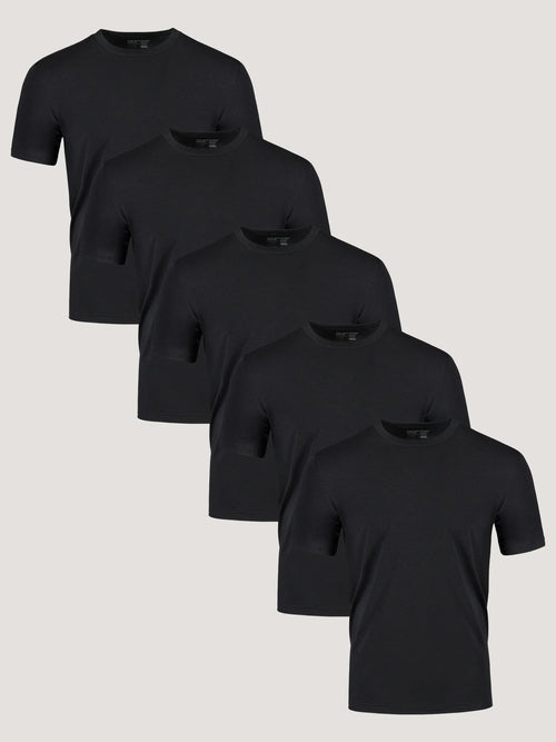 All Black Performance Cool Crew 5-Pack