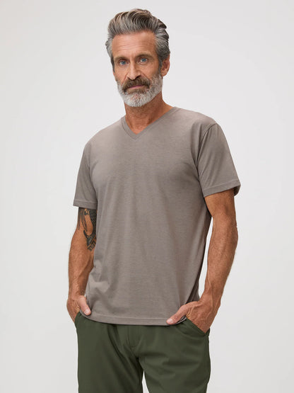 Taupe V-Neck