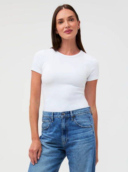 White Ribbed Tee & Tank 2-Pack
