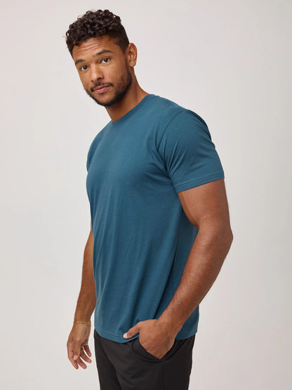 Sea Blue Crew Neck
