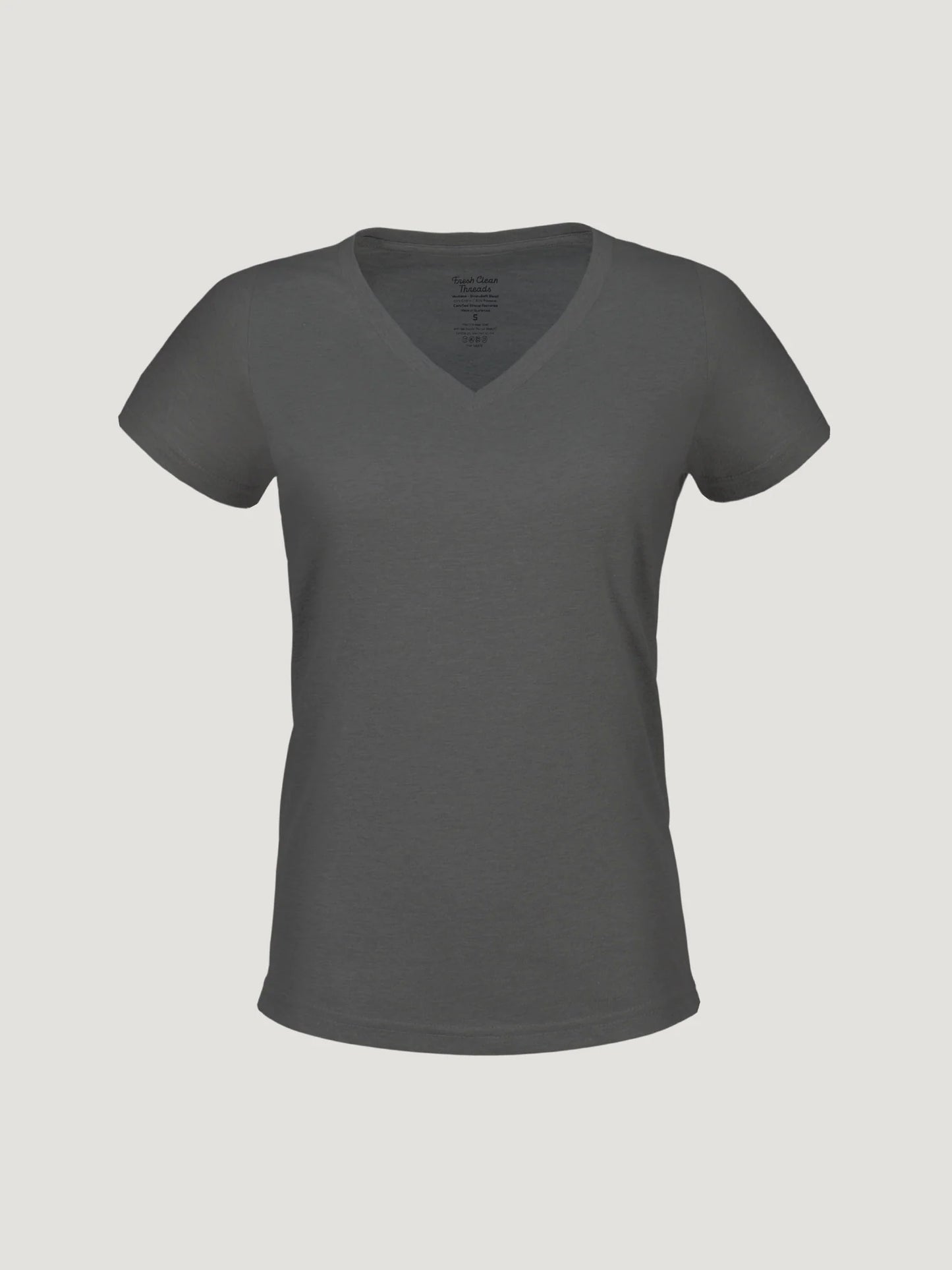 Carbon Grey Everyday V-Neck Tee