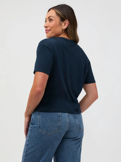 Dark Navy Boxy Tee