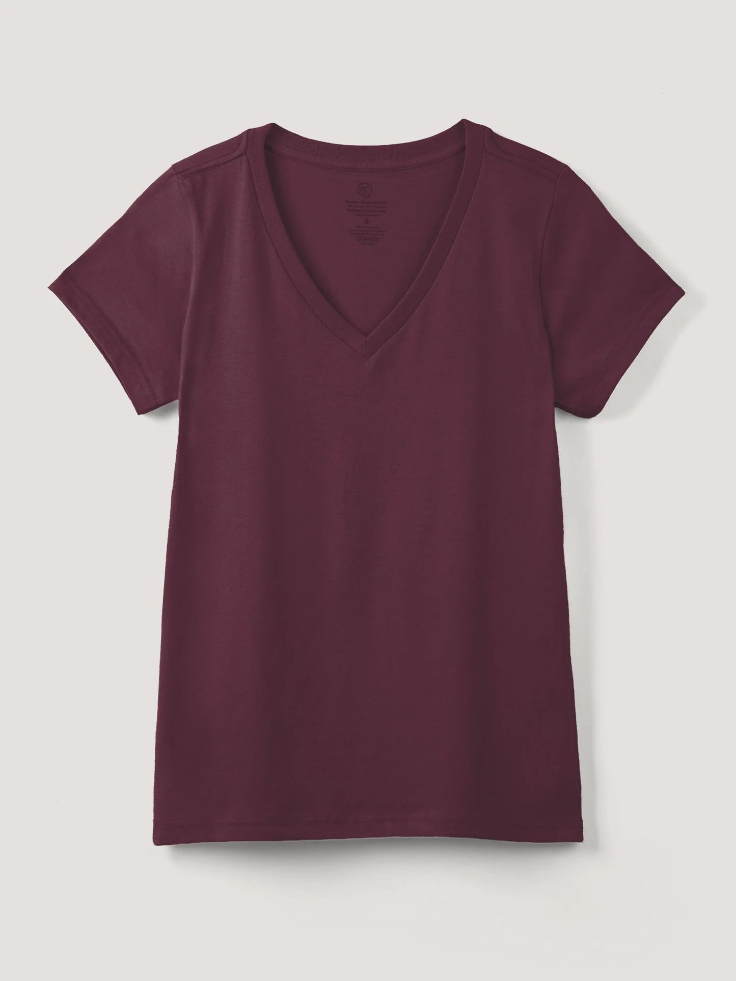 Merlot Everyday V-Neck Tee
