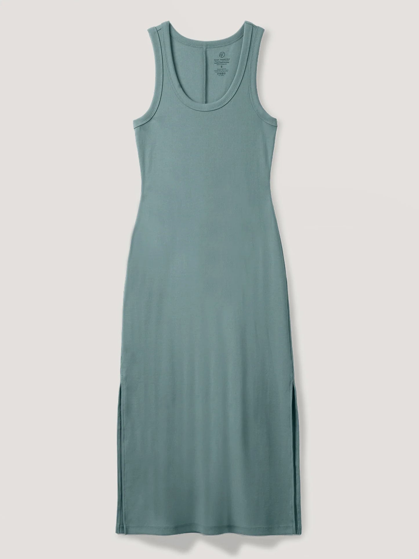 Harbor Mist Ribbed Tank Dress