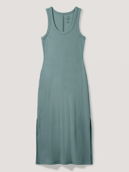 Harbor Mist Ribbed Tank Dress