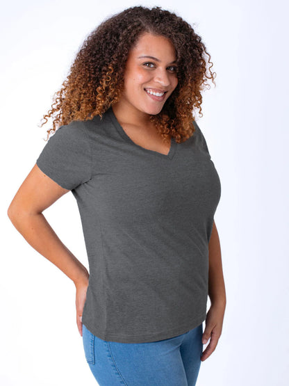 Carbon Grey Everyday V-Neck Tee