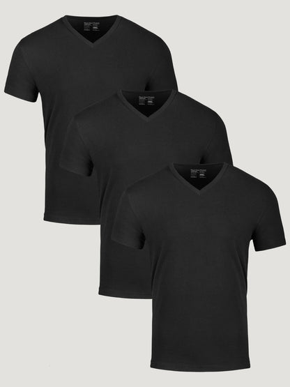 All Black V-Neck 3-Pack