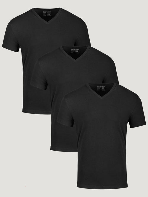 All Black V-Neck 3-Pack
