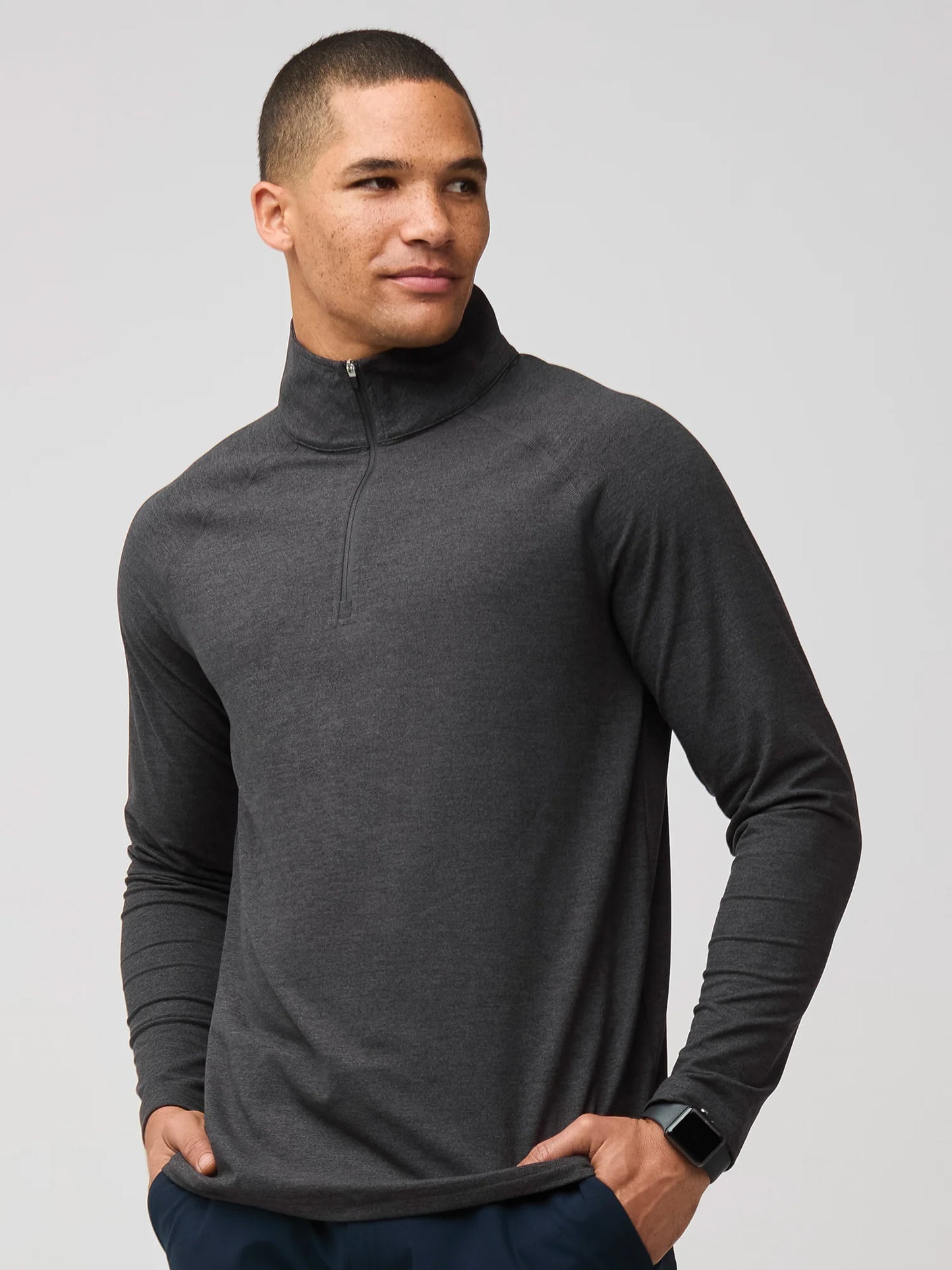 Charcoal Tech Quarter Zip