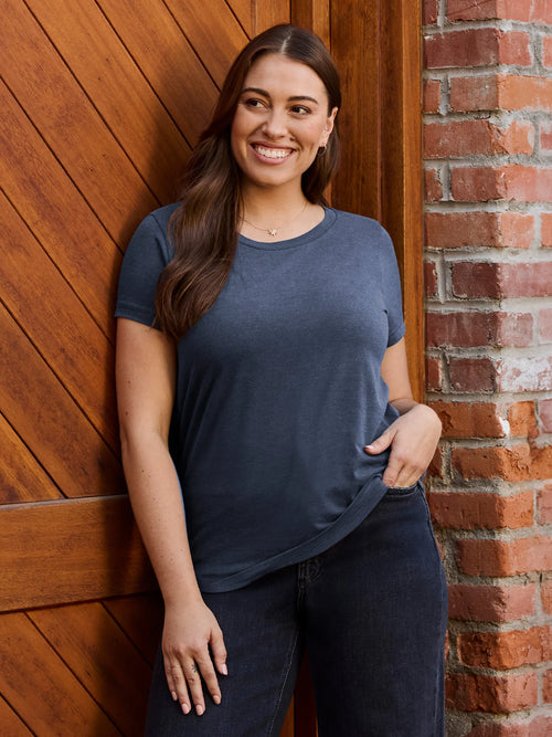 Women's Vault Navy Crew Neck
