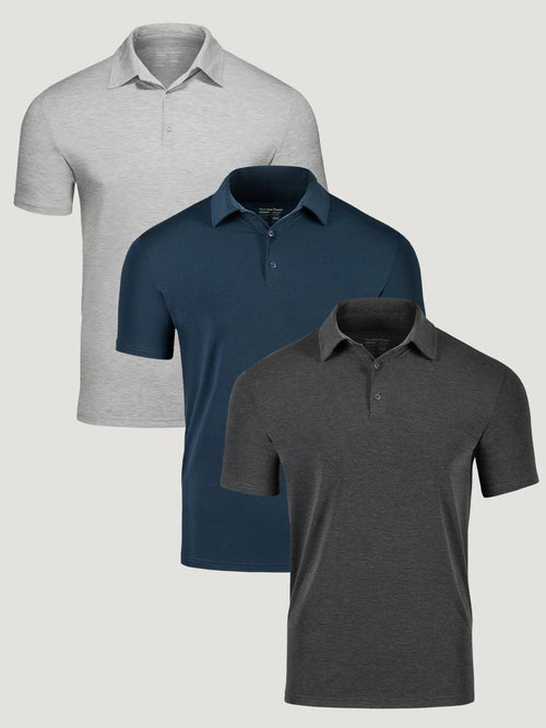 Active Essentials Performance Cool Polo 3-Pack