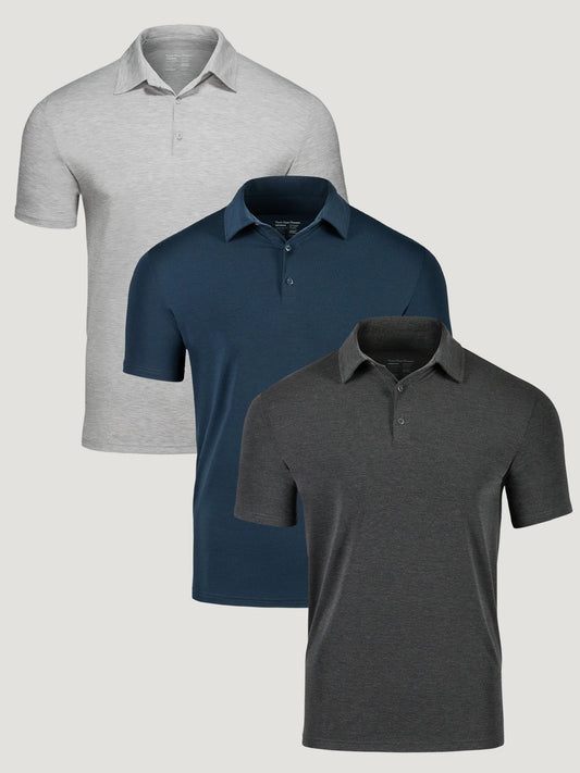 Active Essentials Performance Cool Polo 3-Pack
