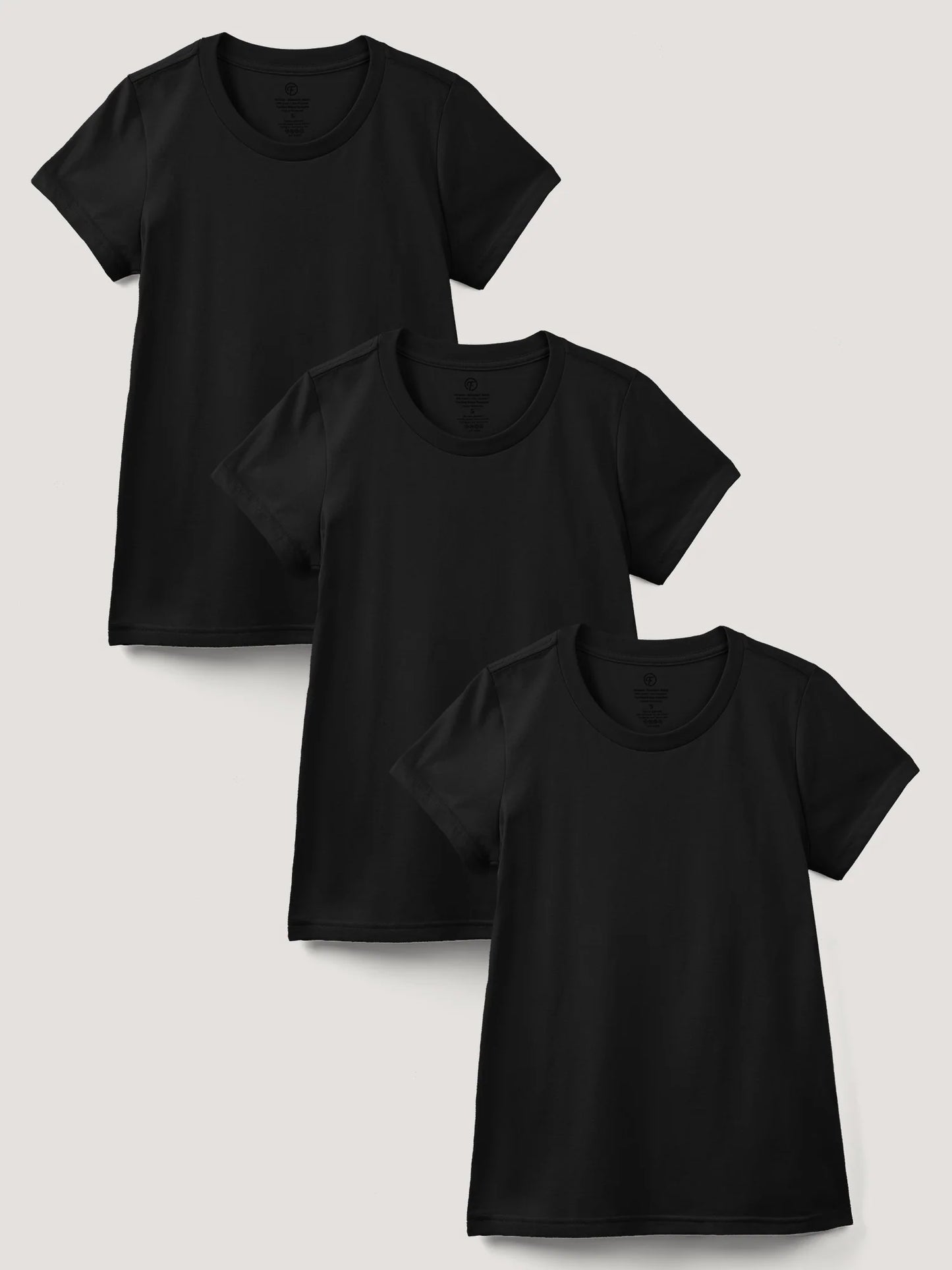 Women's Crew All Black 3-Pack