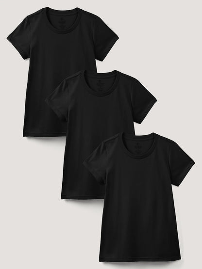 Women's Crew All Black 3-Pack