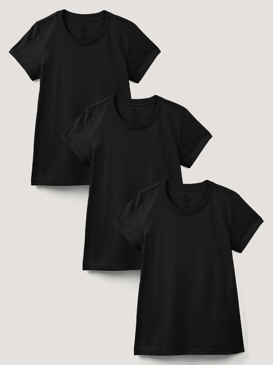 Women's Crew All Black 3-Pack