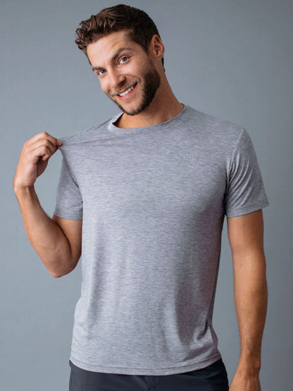 Heather Grey Performance Cool Crew