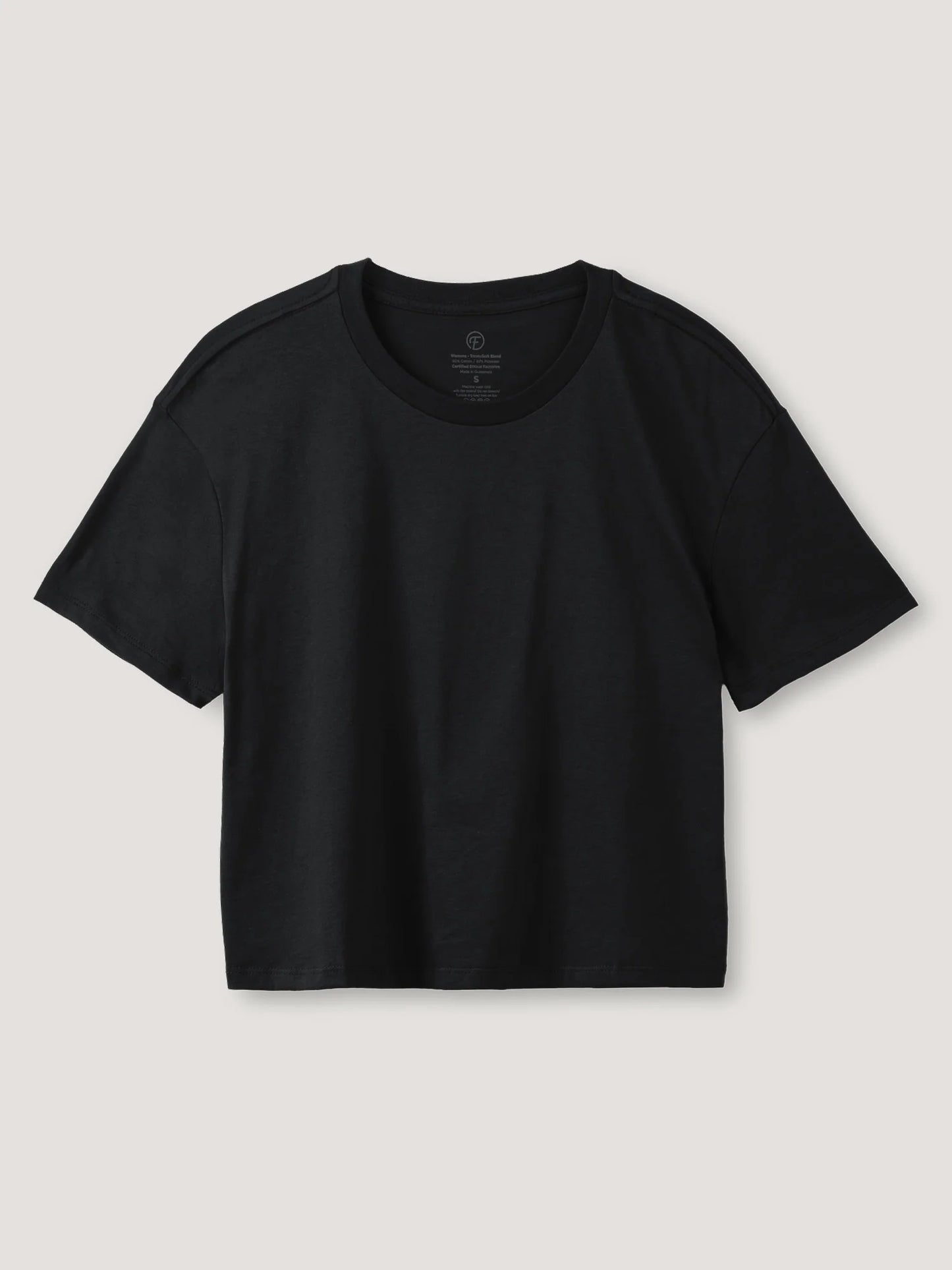 Black Boxy Tee