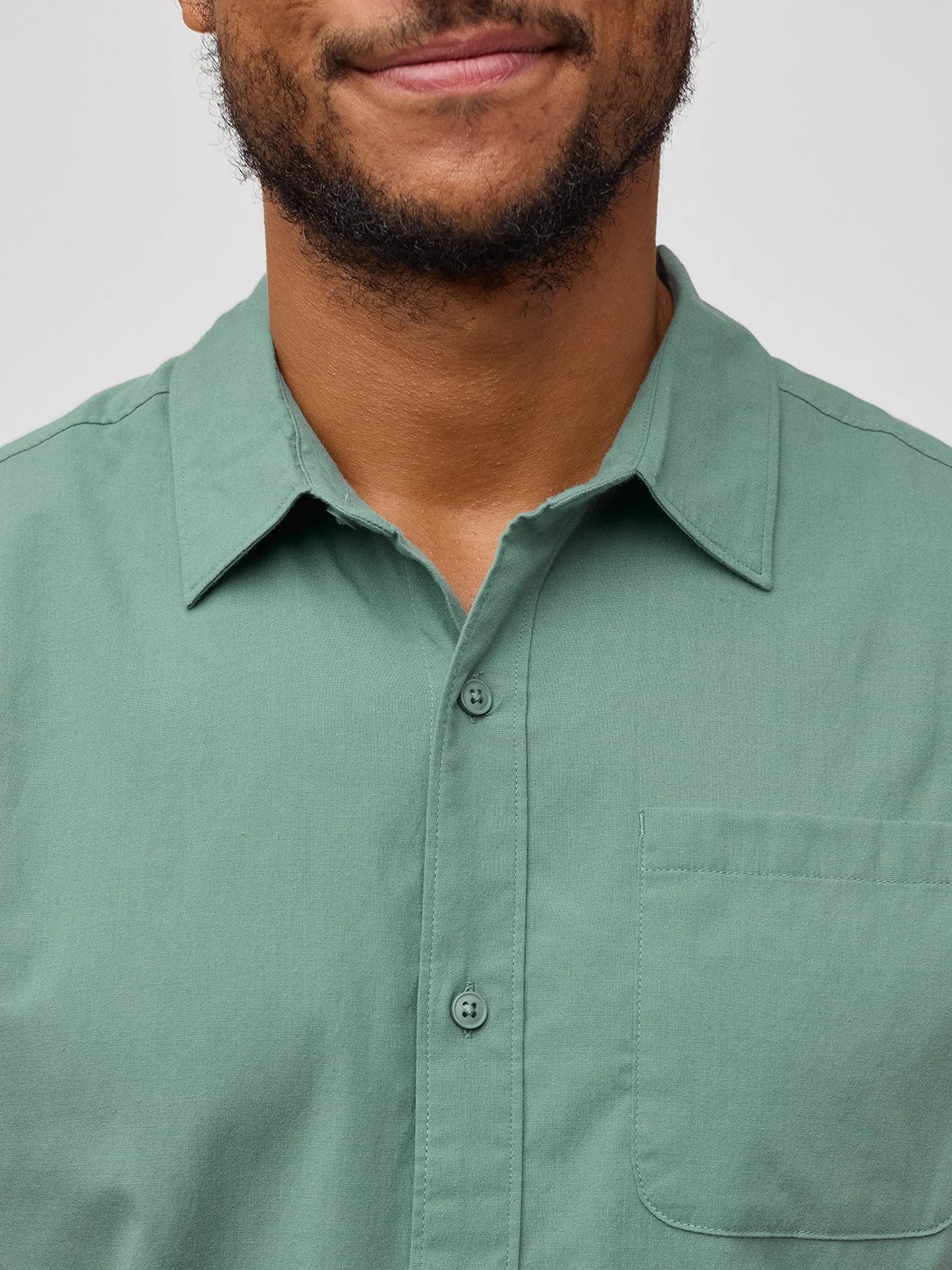 Sagebrush Short Sleeve Stretch Button Up