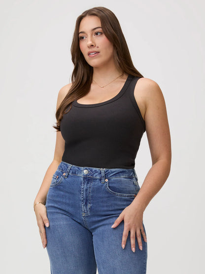 Black Ribbed Tank
